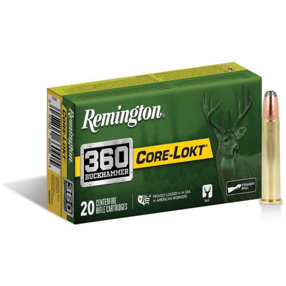 Rtr27742-1. Jpg - remington core-lokt rifle ammunition. 360 buckhammer 180gr sp 2400 fps 20/ct - rtr27742 1