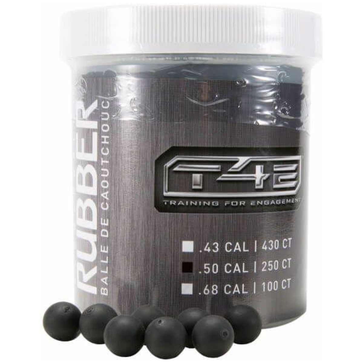 Rw2292150. Jpg - umarex t4e rubberball. 50 cal ammo 250/ct - black - rw2292150