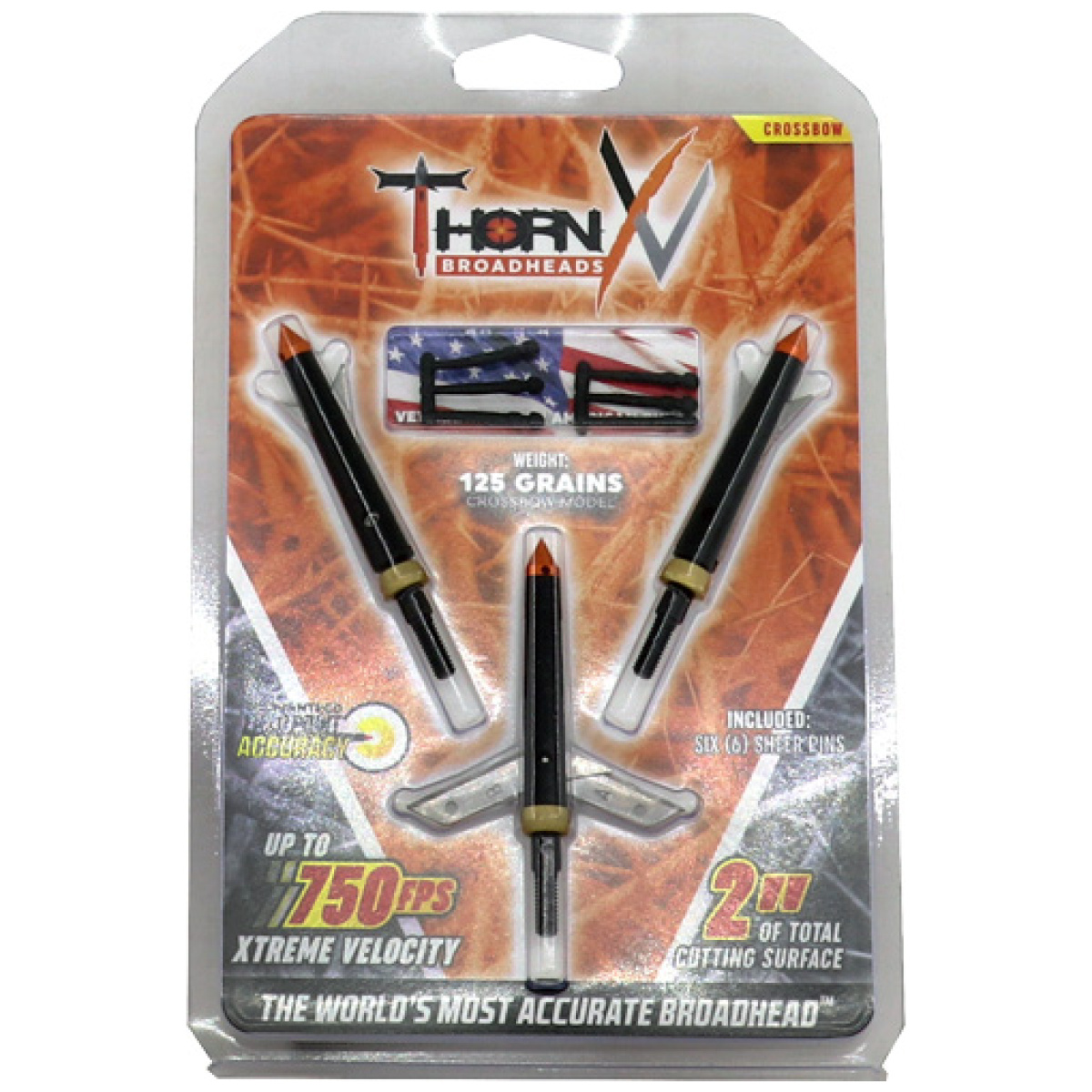 Tbxvcros1253_pkg_1. Jpg - thorn broadheads xv crossbow - 125gr 2-blade 2" cut 3pk - tbxvcros1253 pkg 1