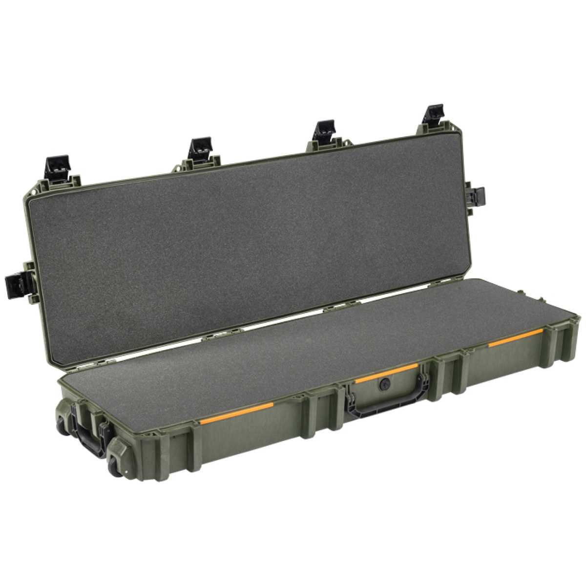 Vcv800odg_open. Jpg - pelican vault double rifle - case w/ wheels/foam 53" odg - vcv800odg open