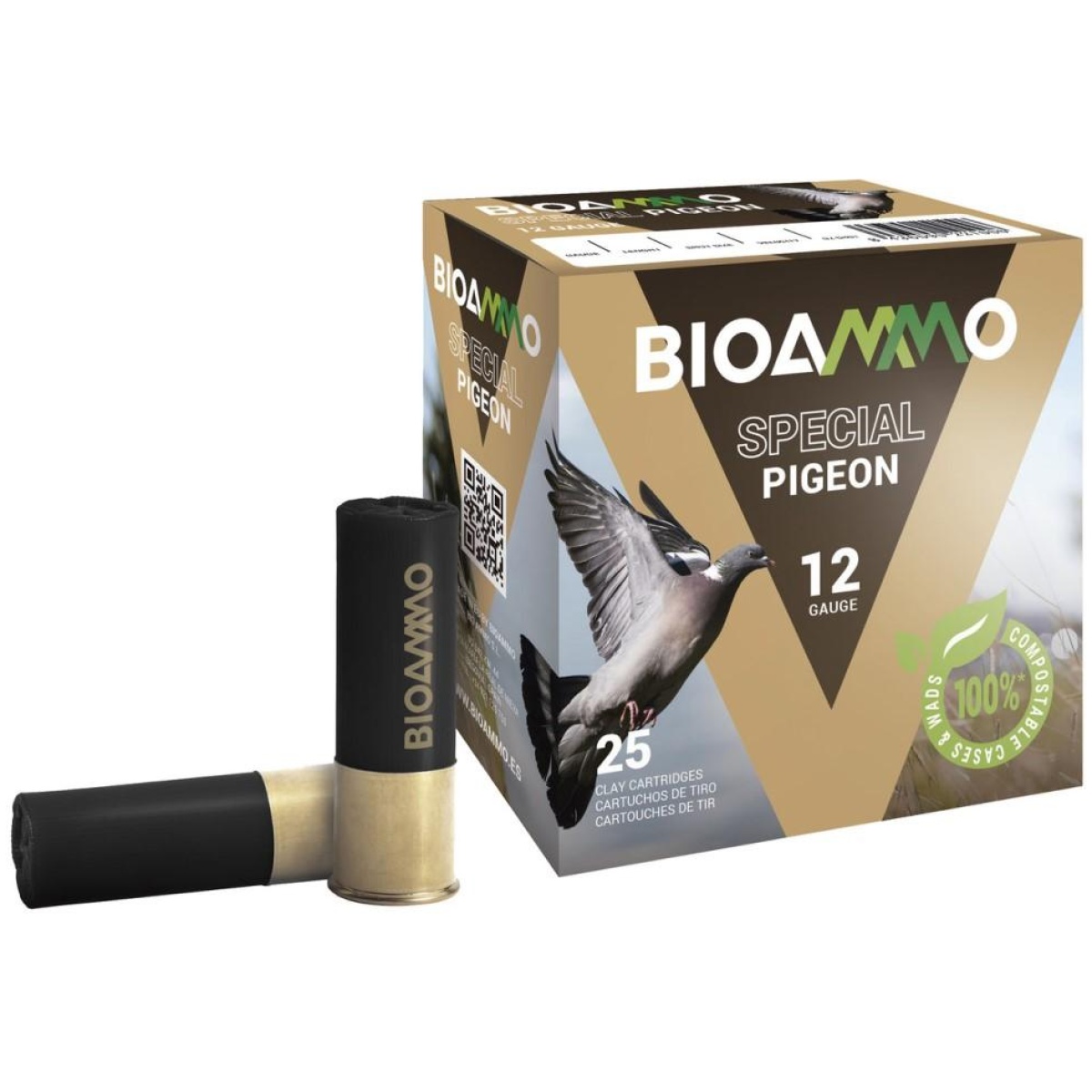 Wnbl3680-1. Jpg - bioammo lead game dove & pigeon shotshells 12 ga 2-3/4" 1-1/4 oz 1250 fps #6 25/ct - wnbl3680 1