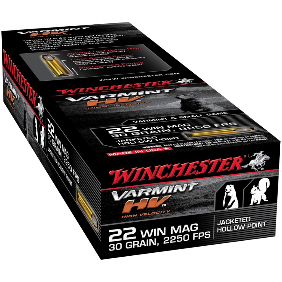 Wns22m2-1. Jpg - winchester supreme rimfire ammunition. 22 wmr 30 gr. Jhp 2250 fps 50/ct - wns22m2 1