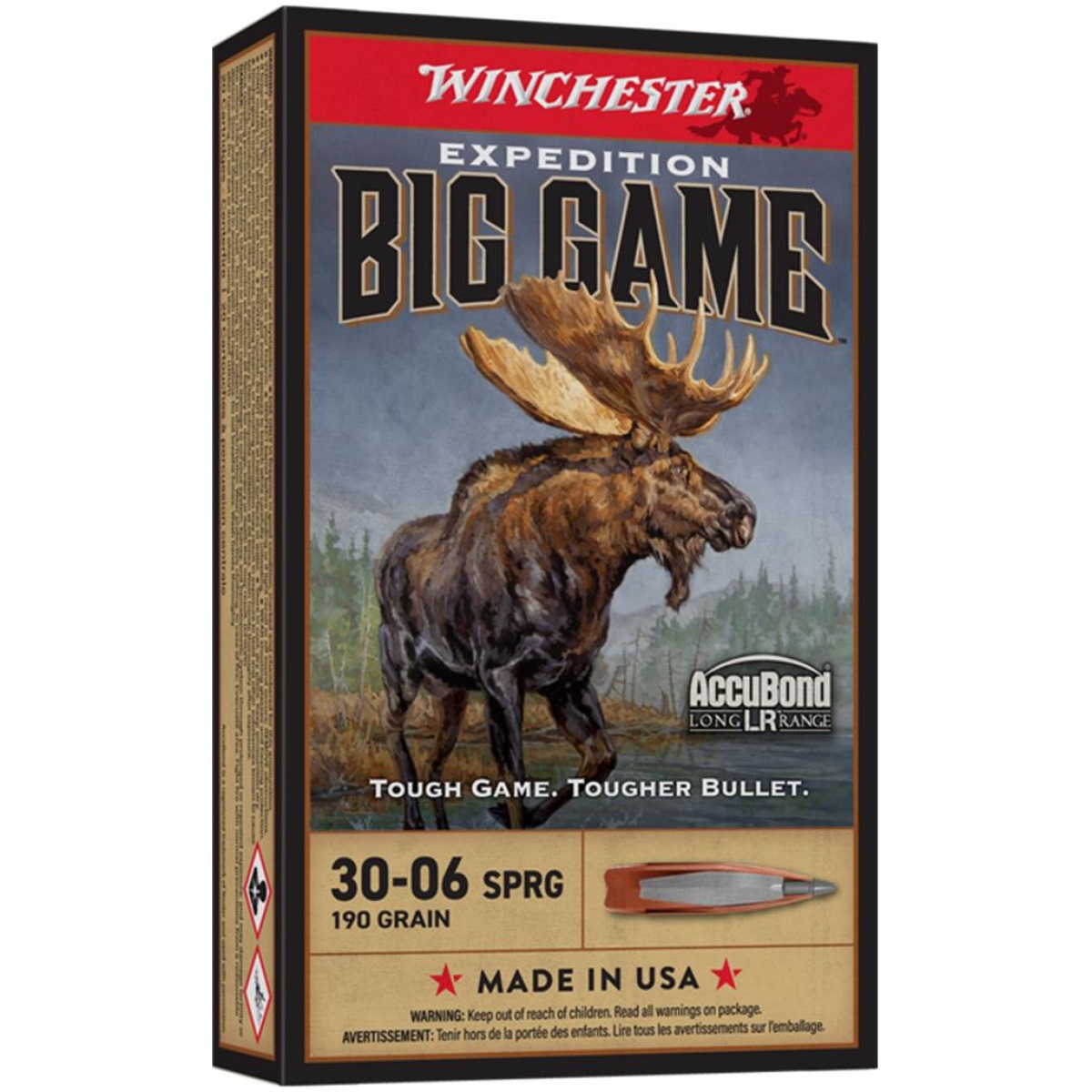 Wns3006lr_2. Jpg - winchester expedition big game long range rifle ammunition. 30-06 sprg 190 gr. Ab 2750 fps 20/ct - wns3006lr 2