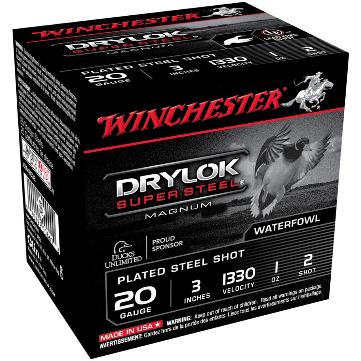 Wnxsm2032-1. Jpg - winchester super-x drylok super steel shotshells 20 ga 3" 1 oz 1330 fps #2 25/ct - wnxsm2032 1