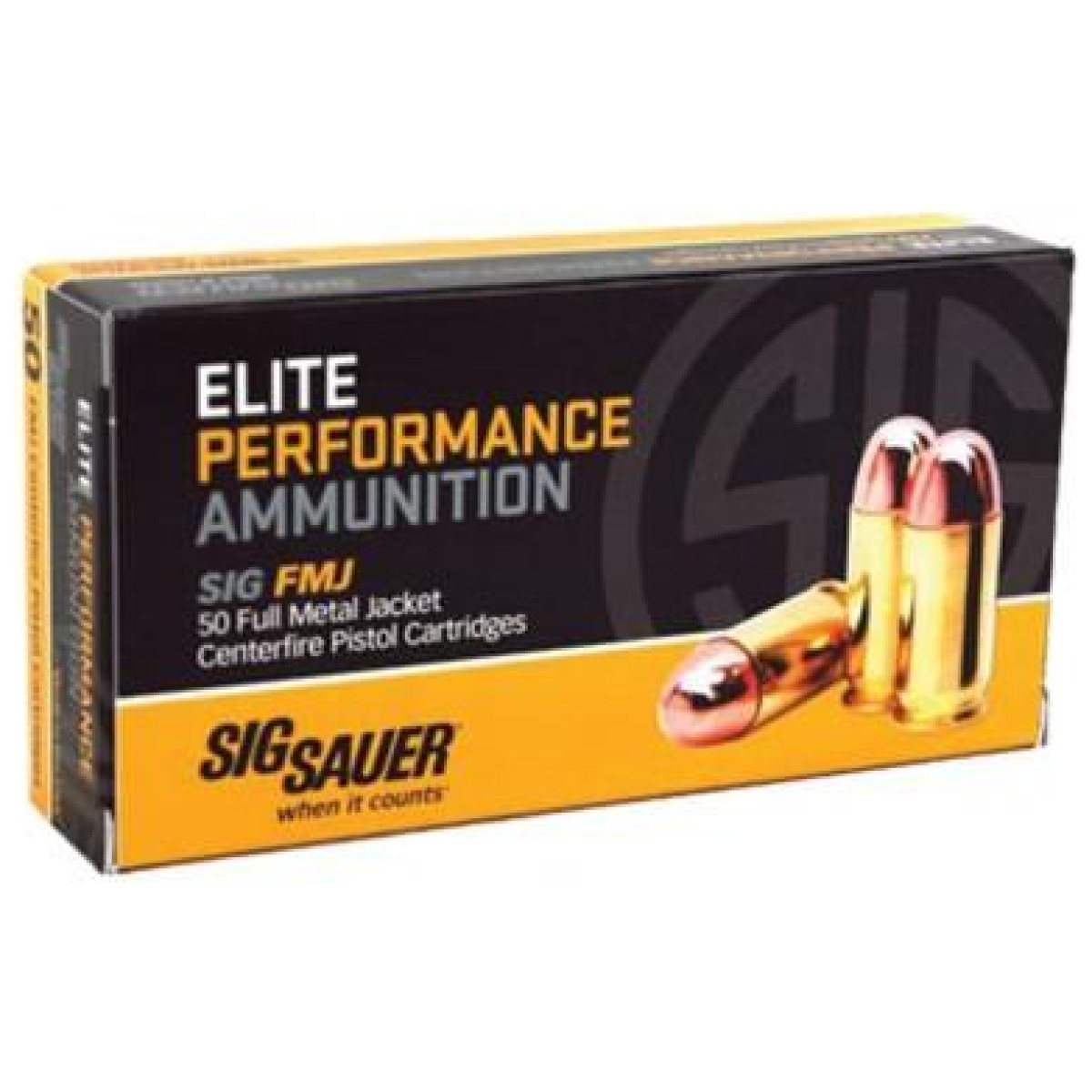 Xi516919. Jpg - sig elite performance handgun ammunition 9mm luger 124gr fmj 50/ct - xi516919