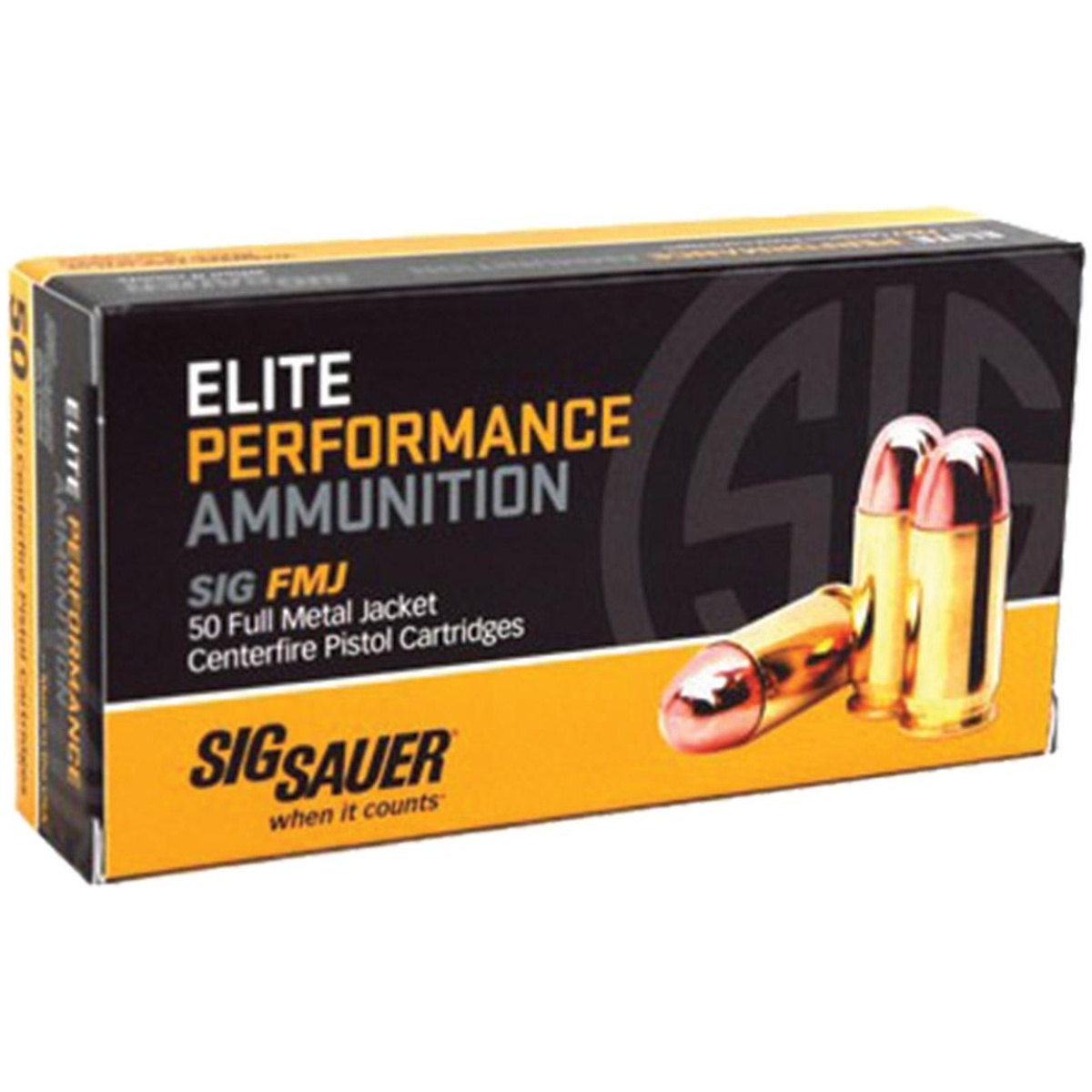 Xi516988. Jpg - sig elite performance handgun ammunition 10mm auto 180 gr fmj 1250 fps 50/ct - xi516988