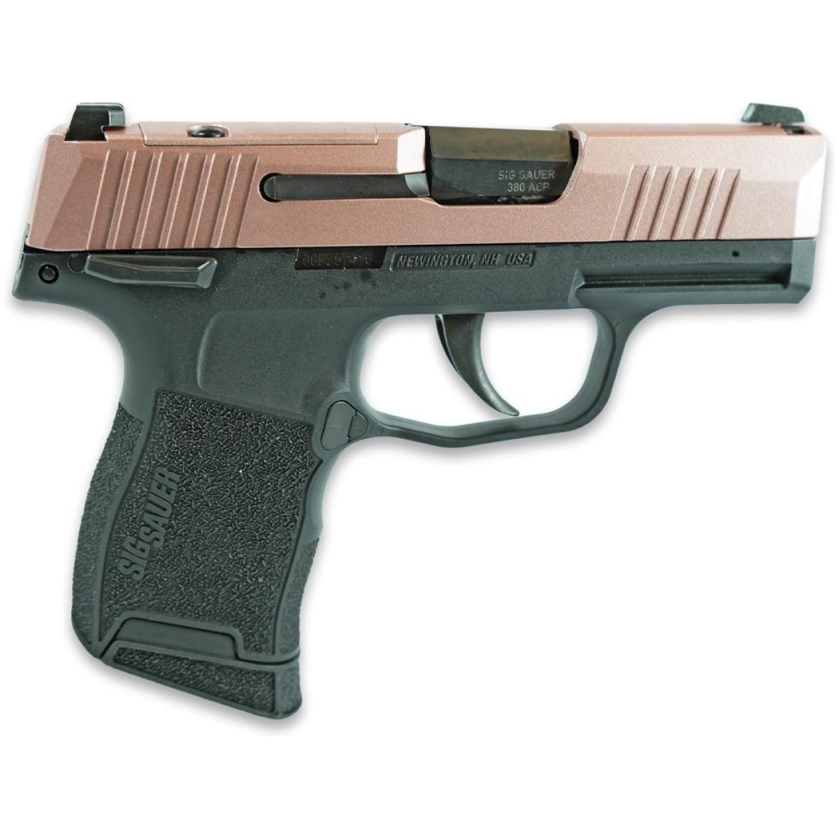 Xi640164rgf-1-1. Jpg - sig sauer exclusive "rose sparkle slide" p365-380 handgun 380 auto 10rd magazine 3. 1" barrel black manual safety - xi640164rgf 1 1