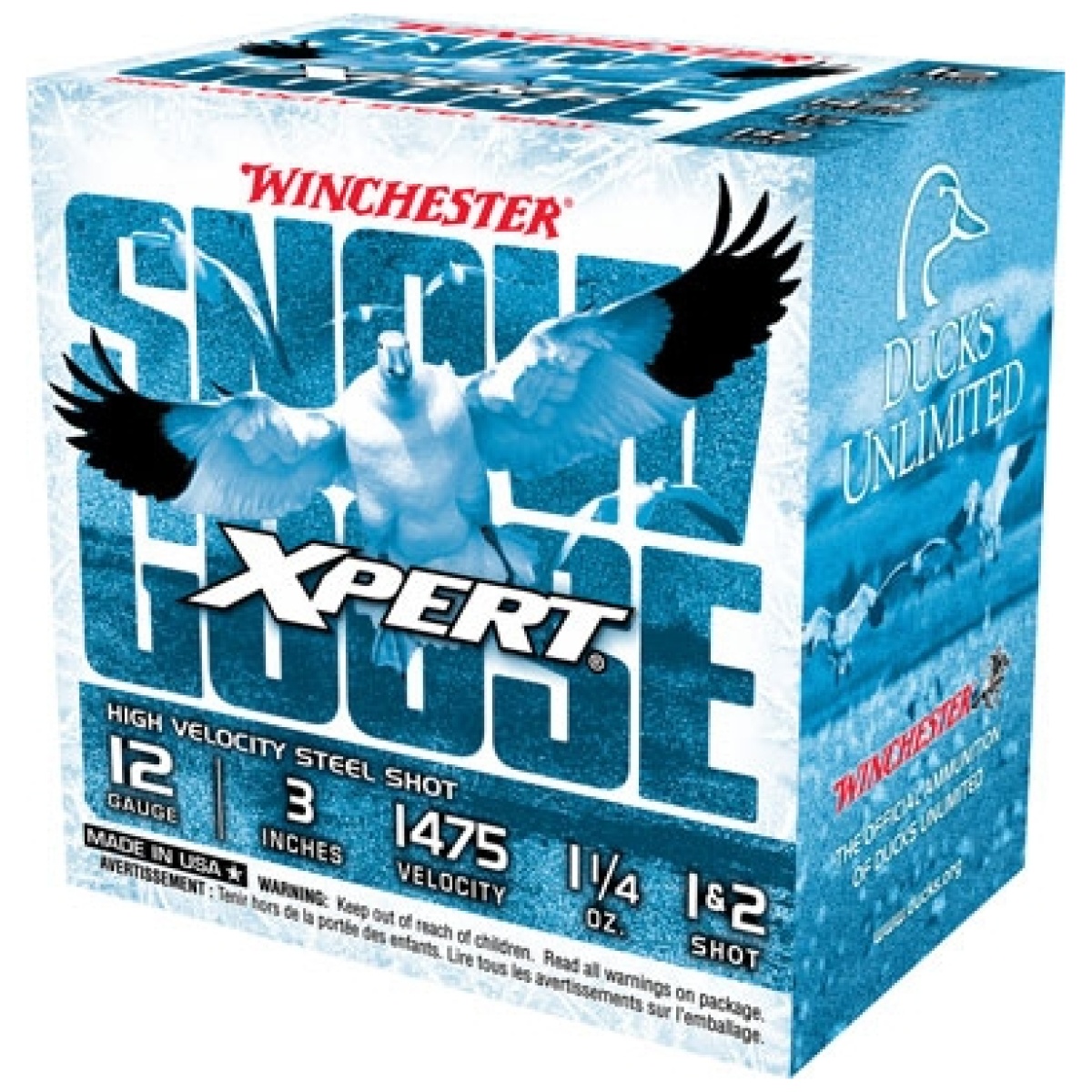 Awxs12312. Jpg - winchester snow goose 12ga 3" - 1-1/4oz #1&#2 25rd 10bx/cs -