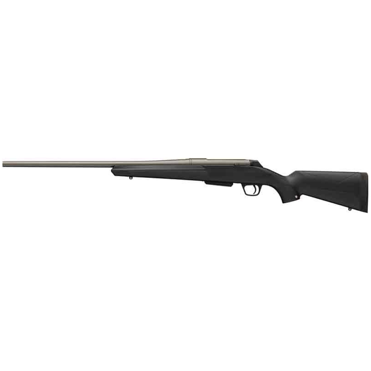 G535720212_left. Jpg - winchester xpr hunter compact - 243 20" matte grey / blk syn - g535720212 left