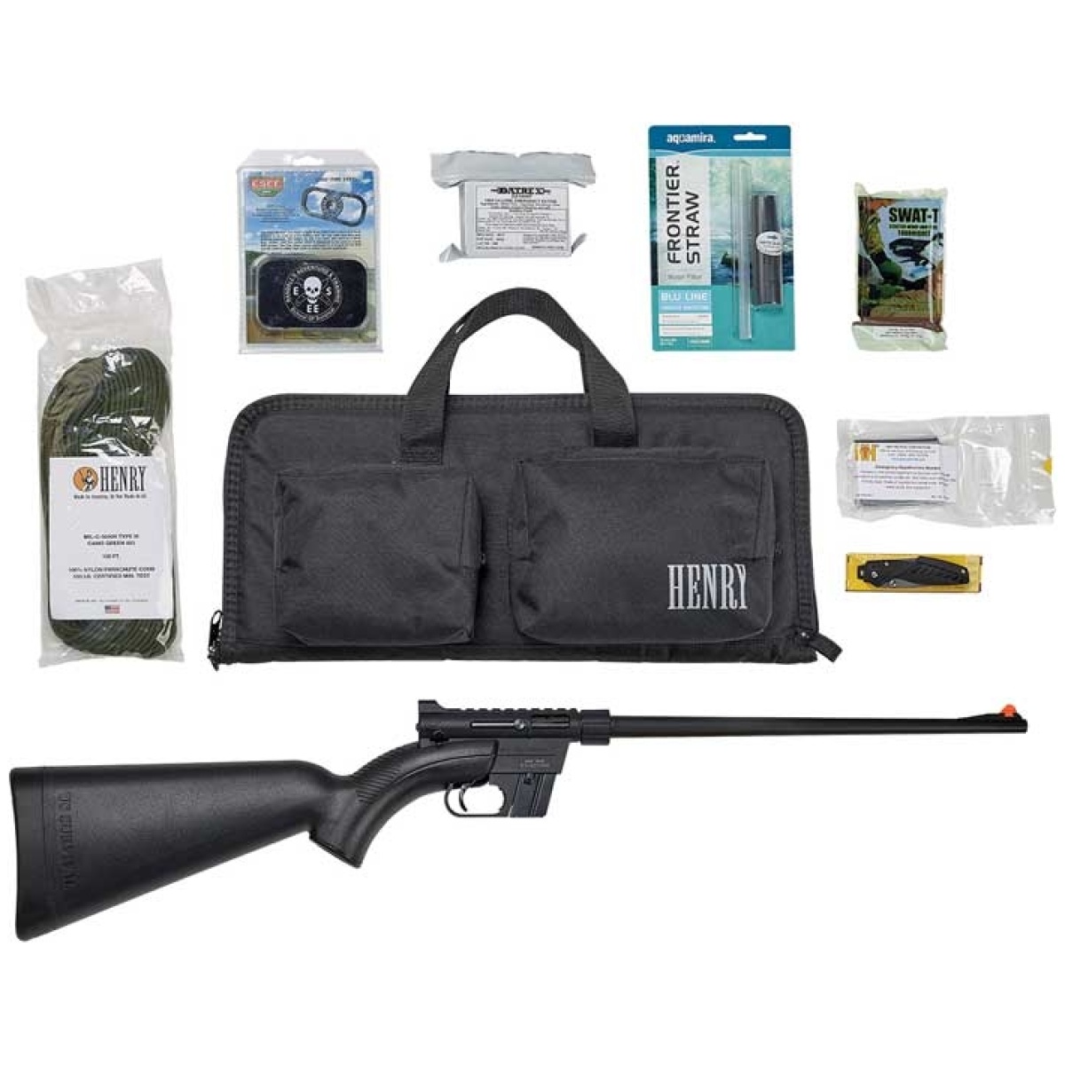 Gh002bsgb_kit. Jpg - henry u. S. Survival pack 22lr - includes black ar-7 and kit - gh002bsgb kit