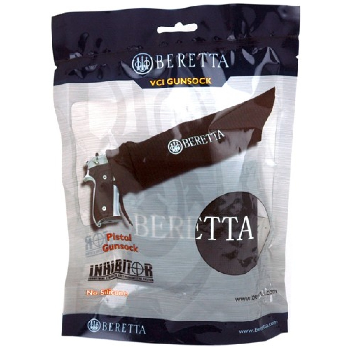 Sfou66001b_pkg. Jpg - beretta pistol sock w/logo - black - sfou66001b pkg