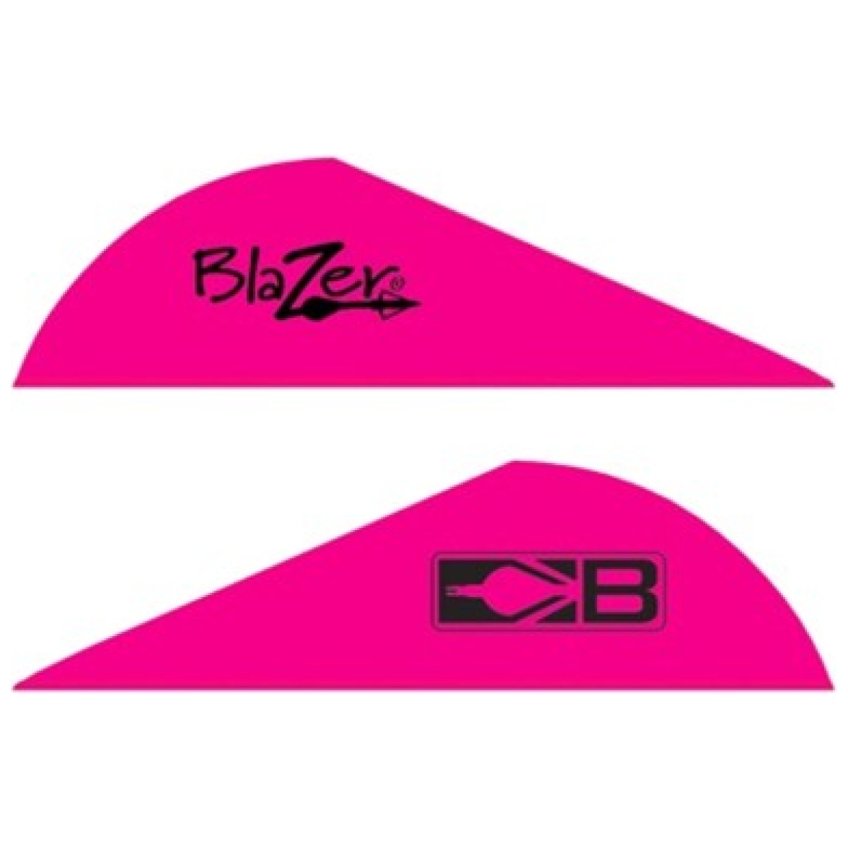 10832hp2. Jpg - bohning blazer vanes - 2" solid hot pink 100pk - 10832hp2