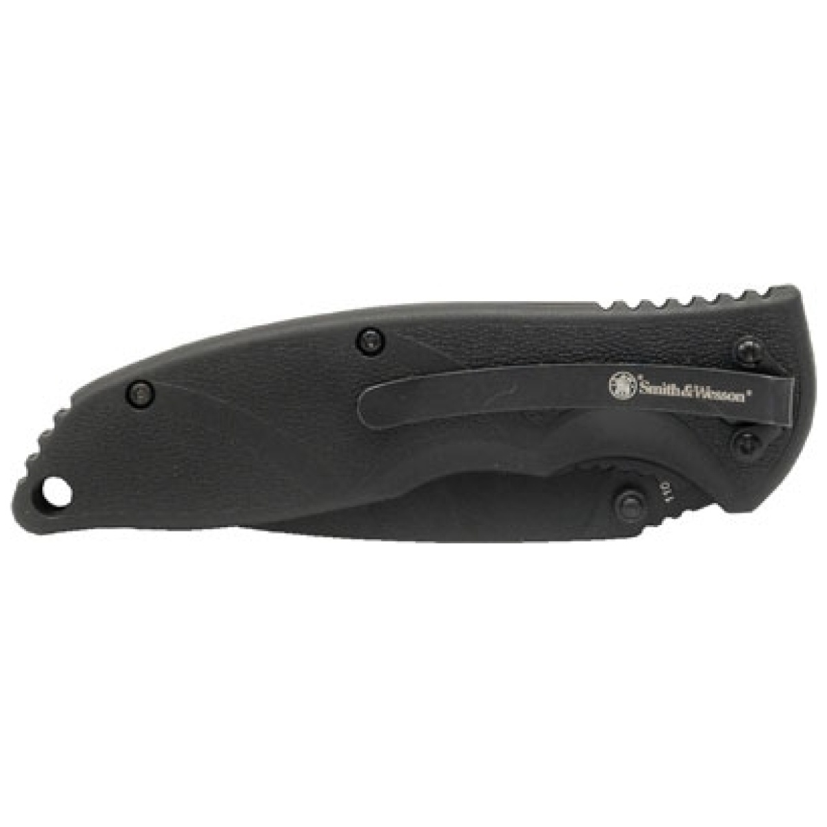 1100061_closed_clip. Jpg - s&w knife clip folder 3. 25" - blade w/free keychain btl opnr - 1100061 closed clip