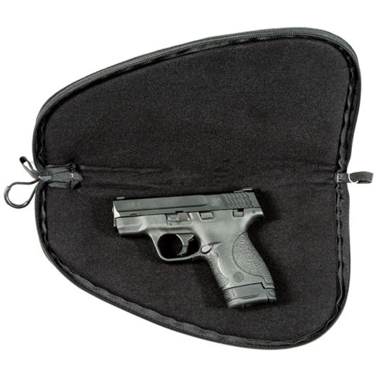 110018_open. Jpg - s&w m&p defender handgun case - small 9"x6"x1. 5" - 110018 open