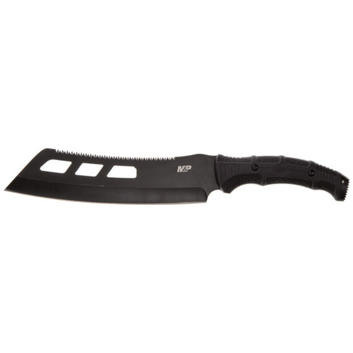 1117208. Jpg - s&w knife m&p cleaver machete - 10" sawback w/synthetic sheath - 1117208