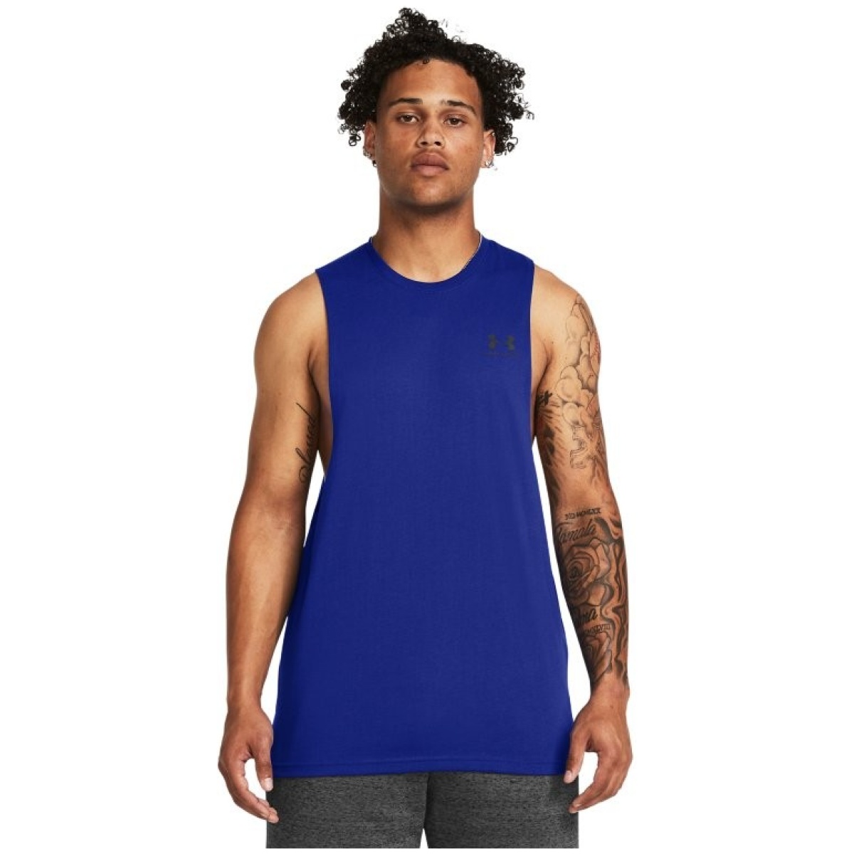 1329286400sm. Jpg - men's ua sportstyle left chest cut-off tank - 1329286400sm