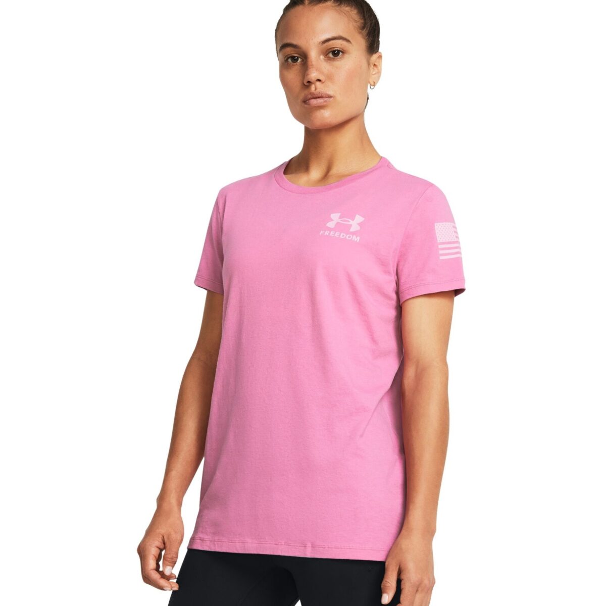 13708196602x. Jpg - women's ua freedom banner t-shirt - 13708196602x