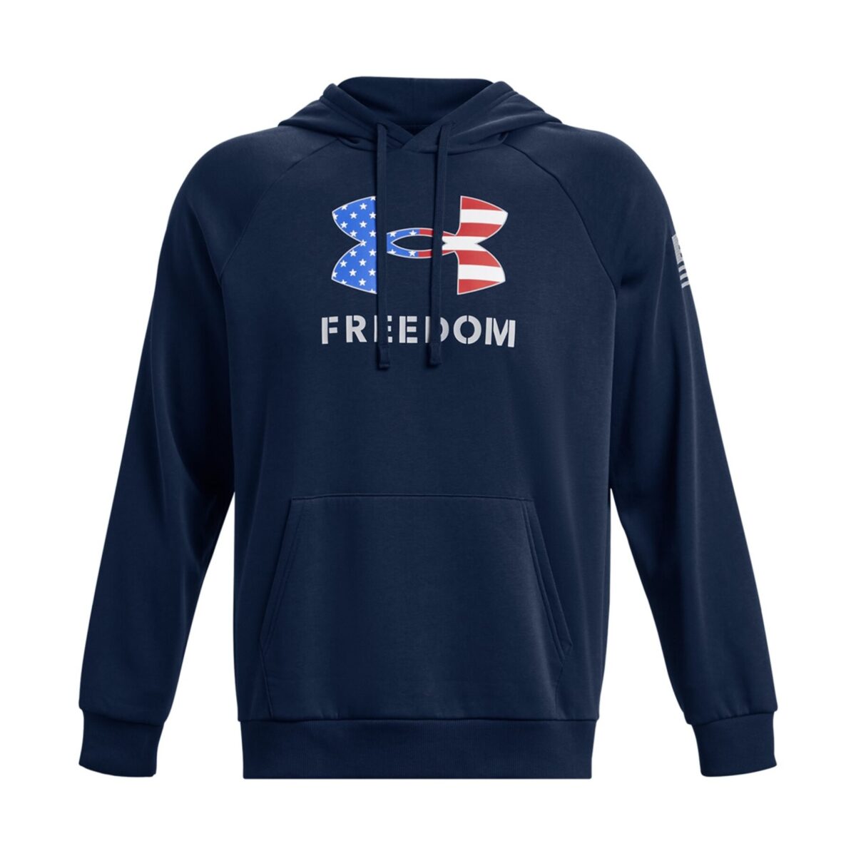 1379209408lg. Jpg - ua freedom rival fleece big flag logo hoodie - 1379209408lg