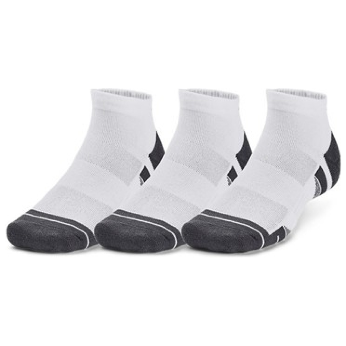 1379504100lg. Jpg - unisex ua performance tech 3-pack low cut socks - 1379504100lg