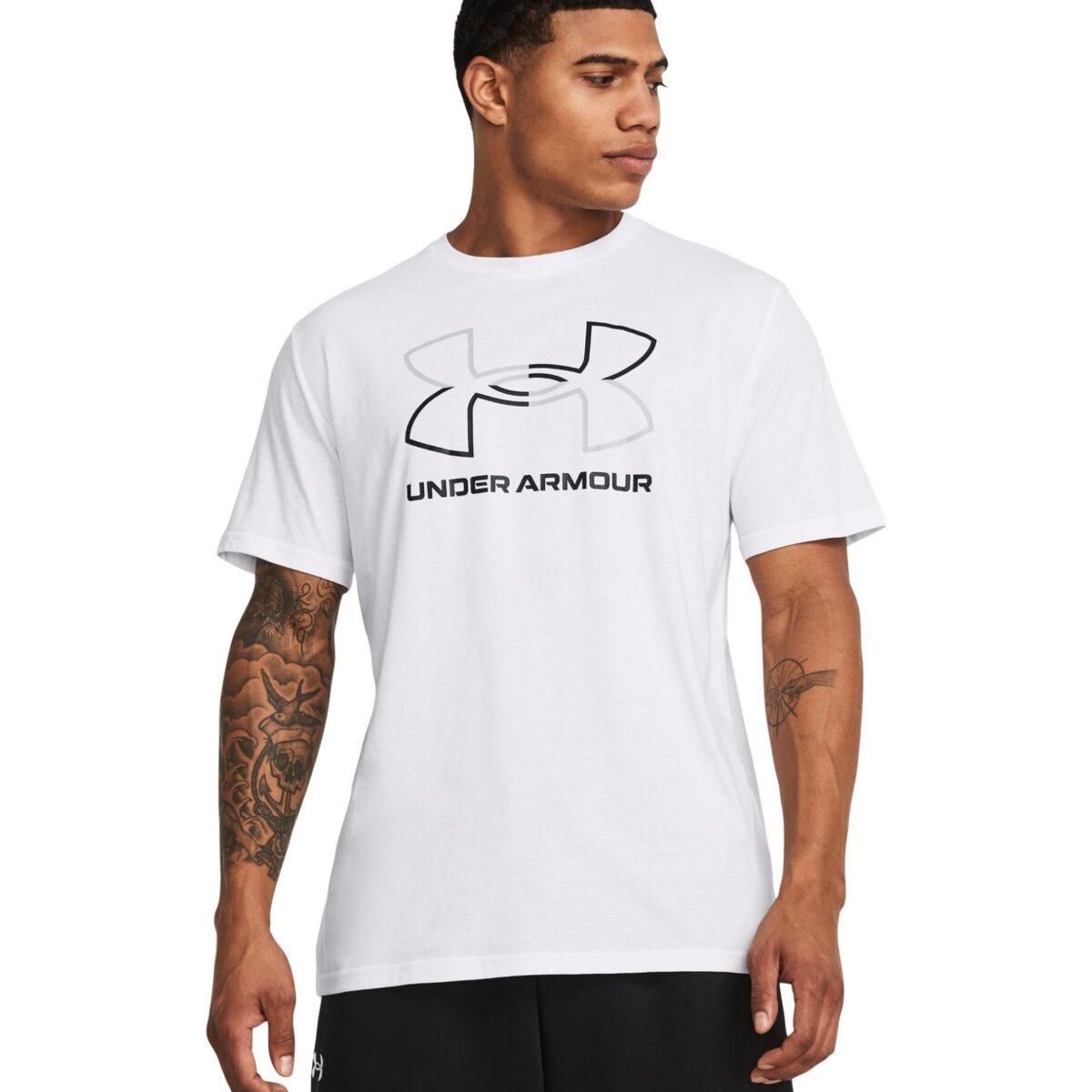 1382915100xl. Jpg - men's ua foundation short sleeve - 1382915100xl