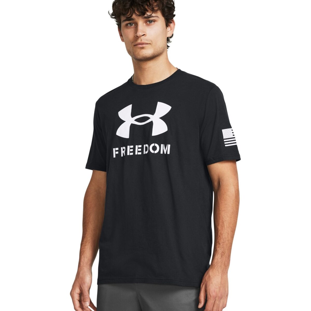 1382970001lg. Jpg - men's ua freedom logo t-shirt - 1382970001lg