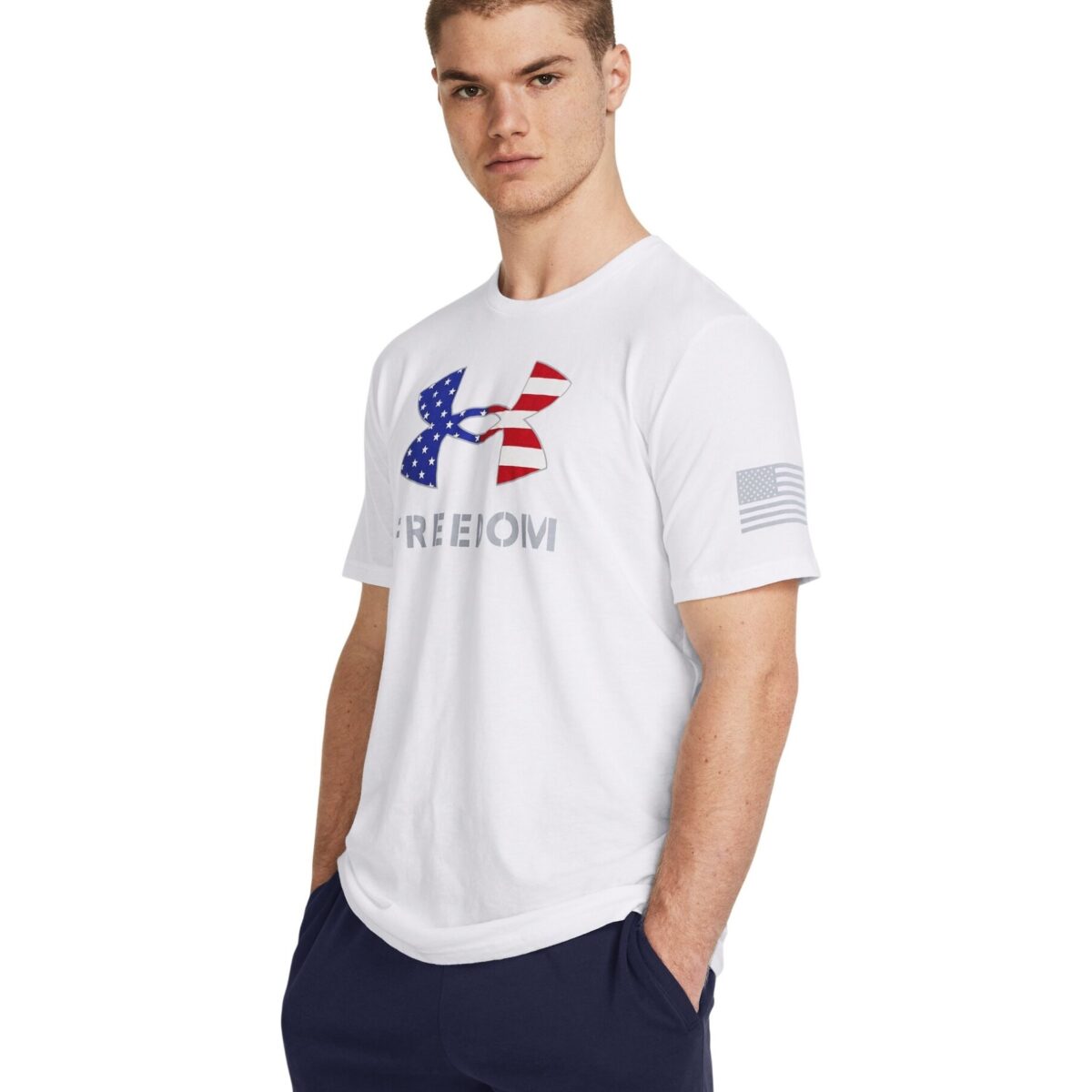 13829701003x. Jpg - men's ua freedom logo t-shirt - 13829701003x