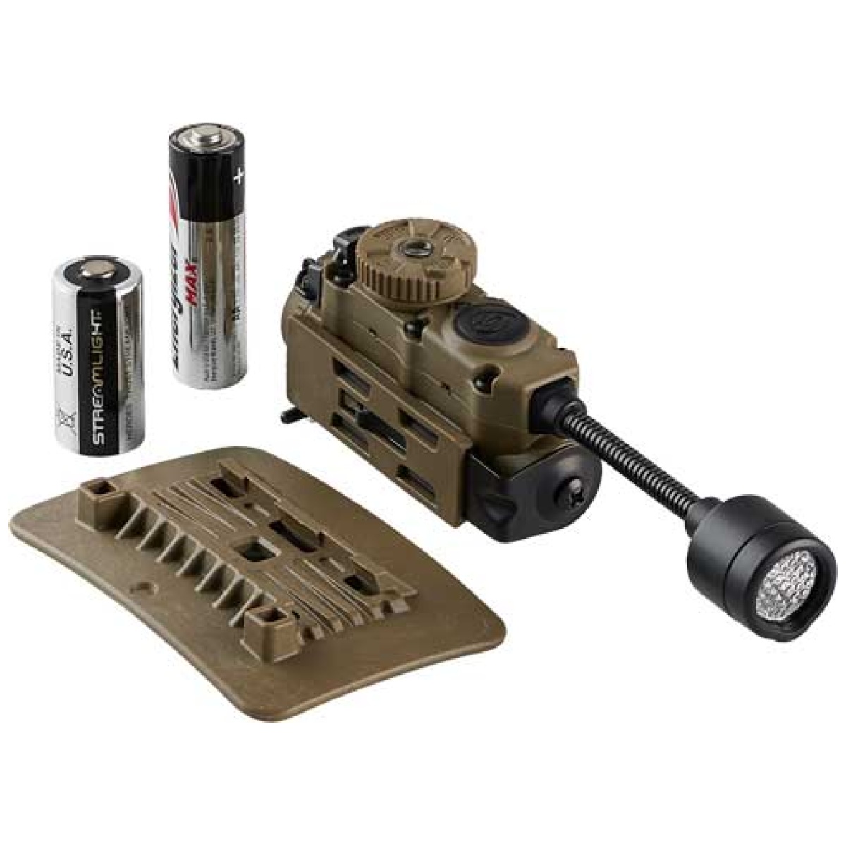 14307_1. Jpg - streamlight sidewinder stalk - w/helmet clip & arc rail mount - 14307 1