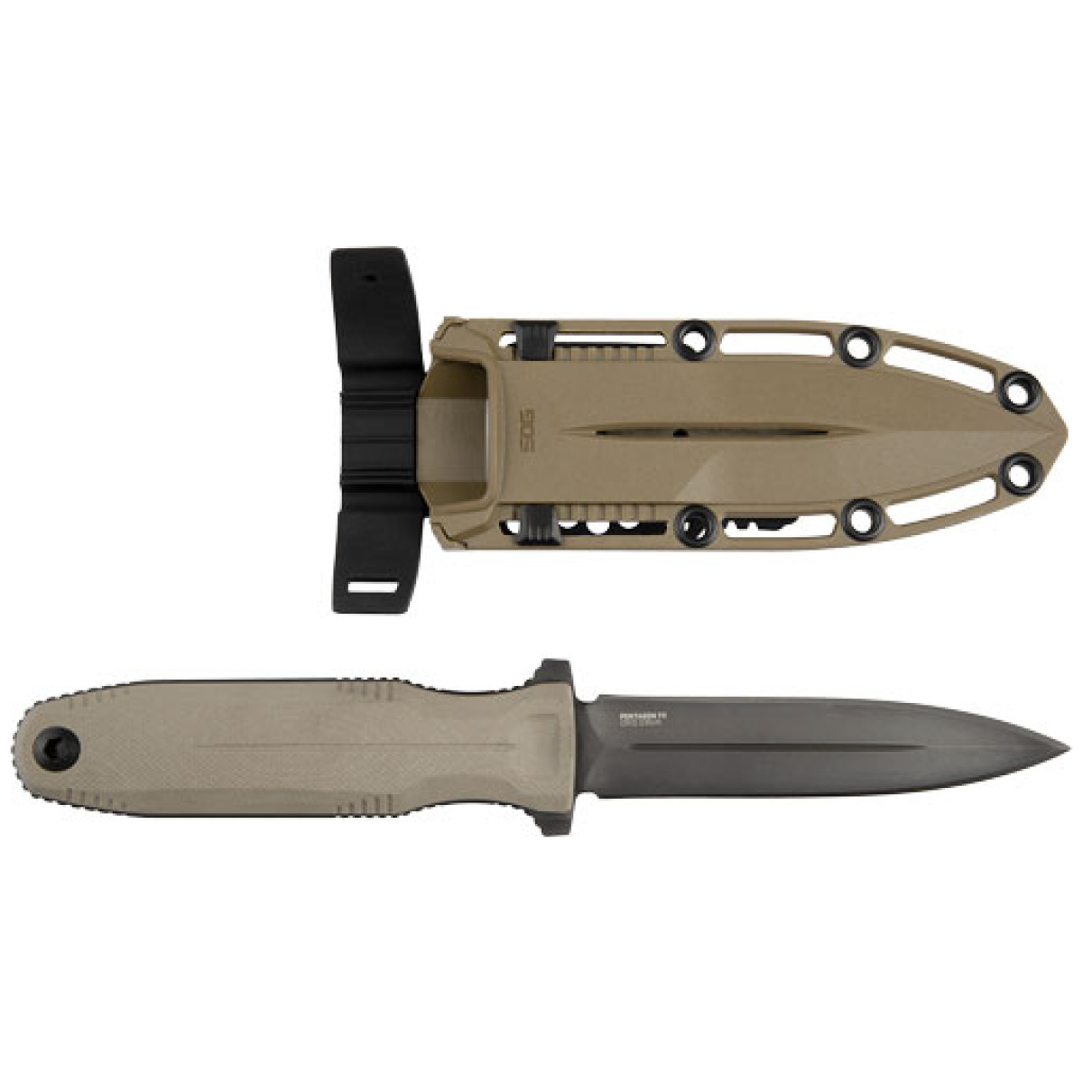 17610257. Jpg - sog knife pentagon fx fde - 4. 77" dbl edge blade fde - 17610257