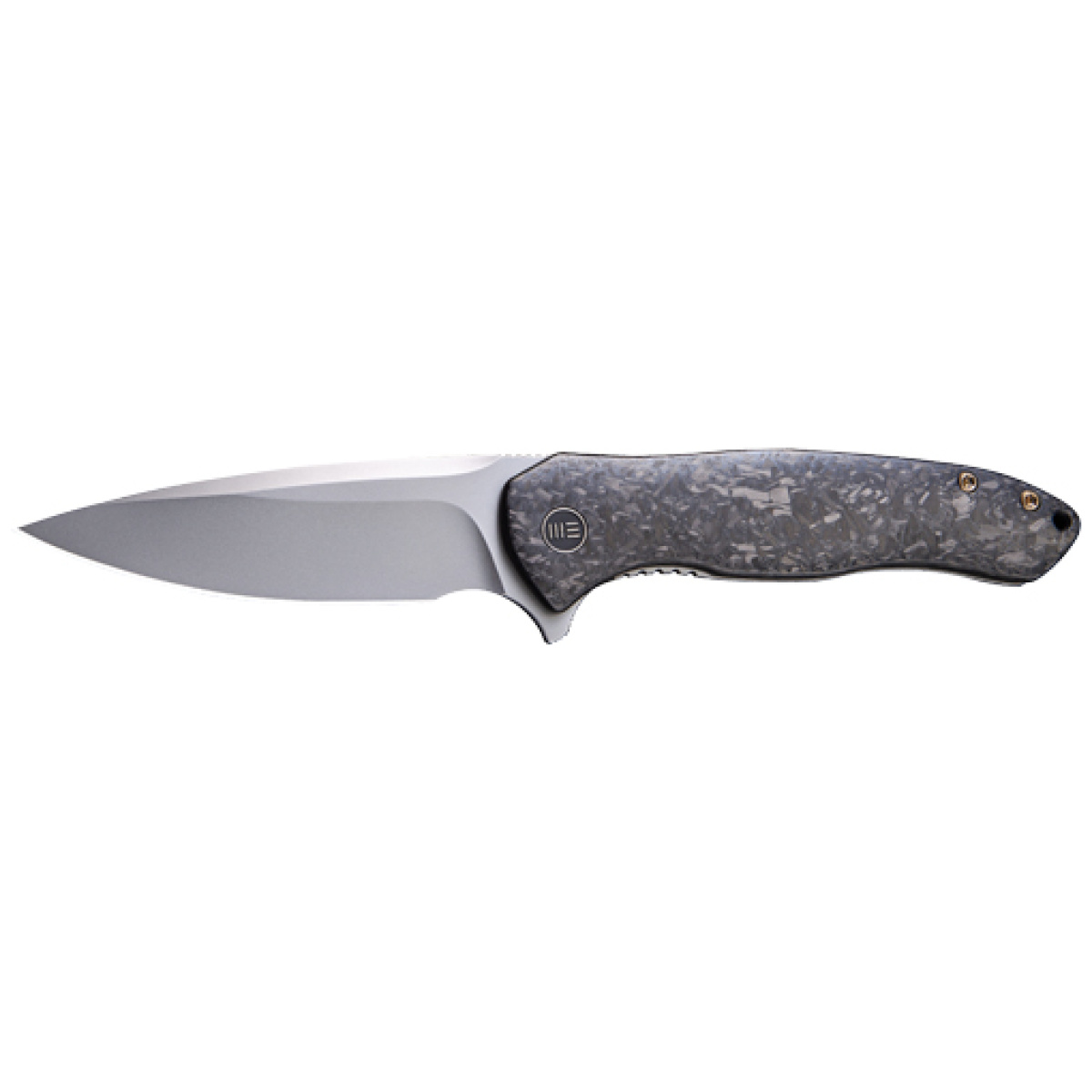 2001b. Jpg - we knife kitefin 3. 24" carbon - fiber/polished bead blast - 2001b