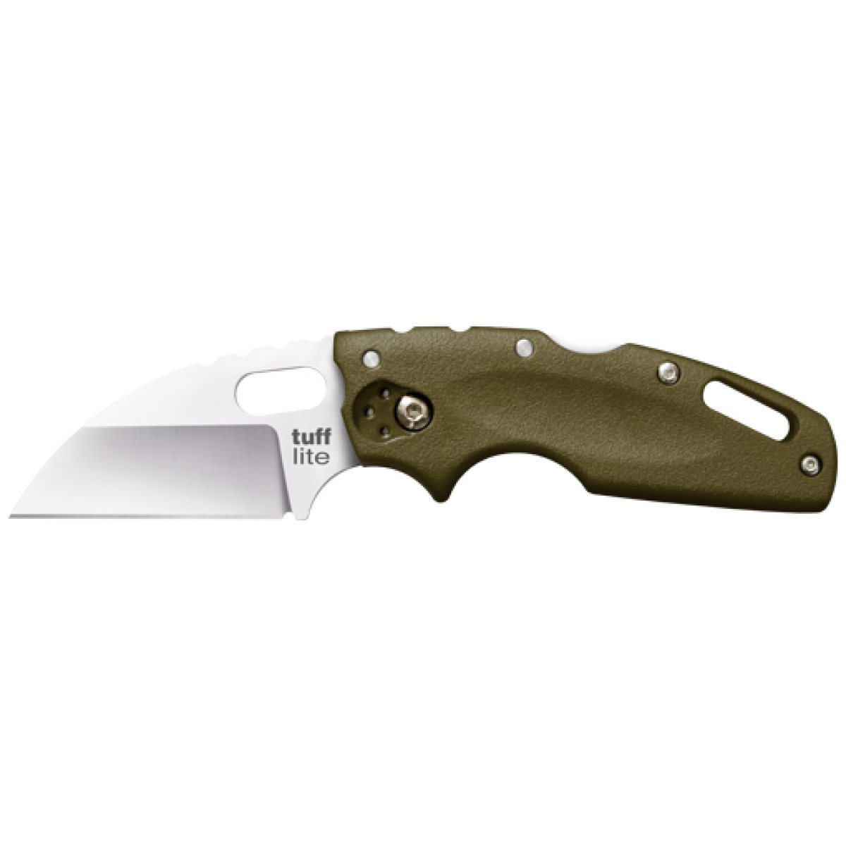 20ltg_1-1. Jpg - cold steel tuff lite 2. 5" od - green plain edge clip folder - 20ltg 1 1