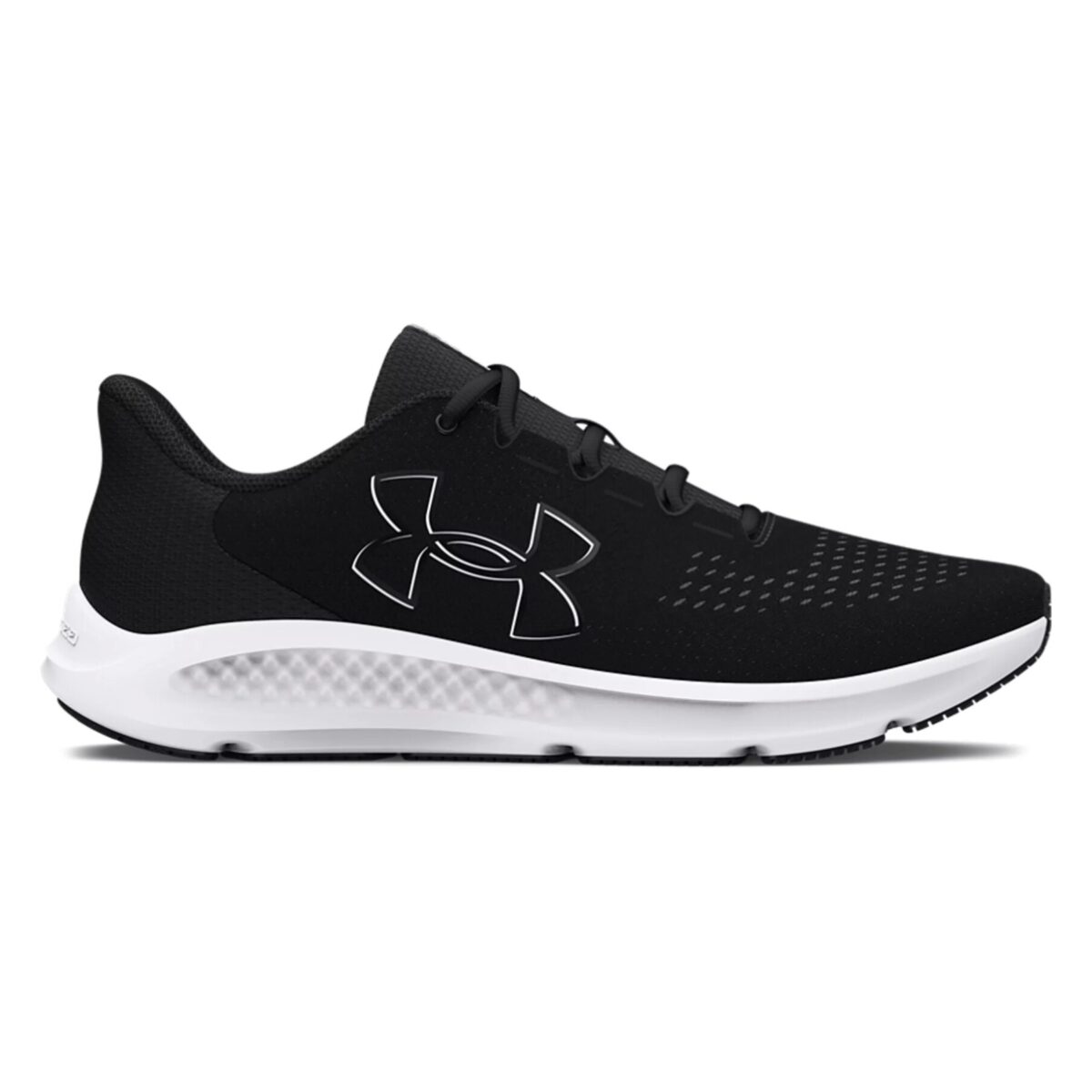 302652300110. Jpg - women's ua charged pursuit 3 big logo running shoes - 302652300110