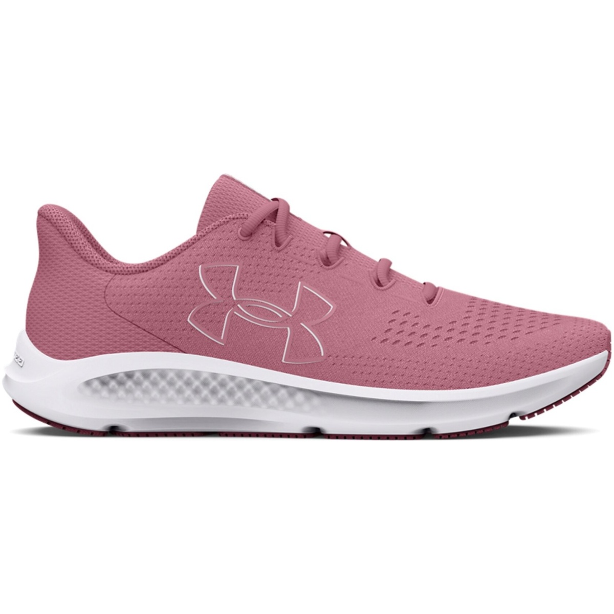 302652360010. Jpg - women's ua charged pursuit 3 big logo running shoes - 302652360010