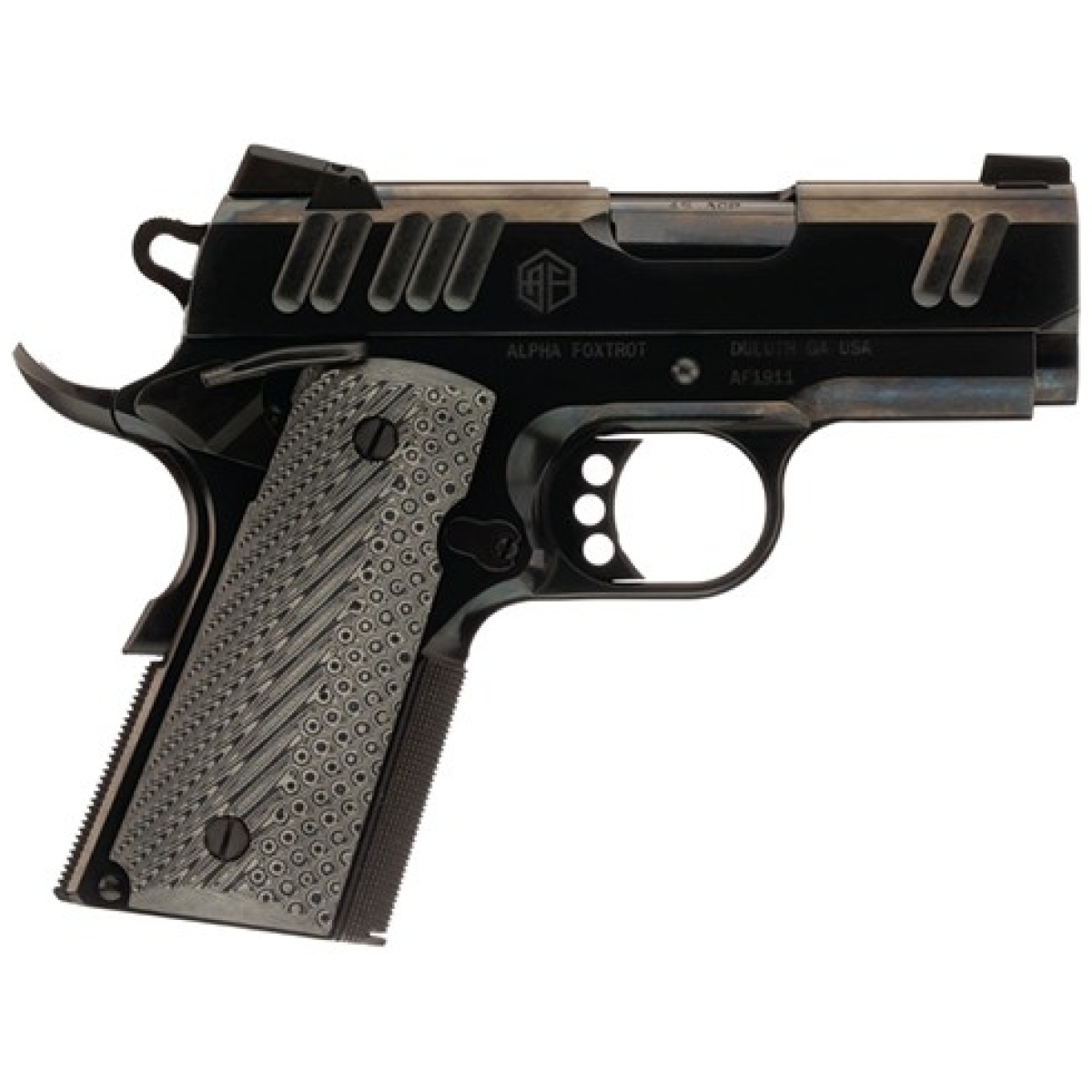 3251911. Jpg - alpha foxtrot 1911 handgun 9mm luger 9rd magazine 3. 25" barrel polished dlc finish - 3251911