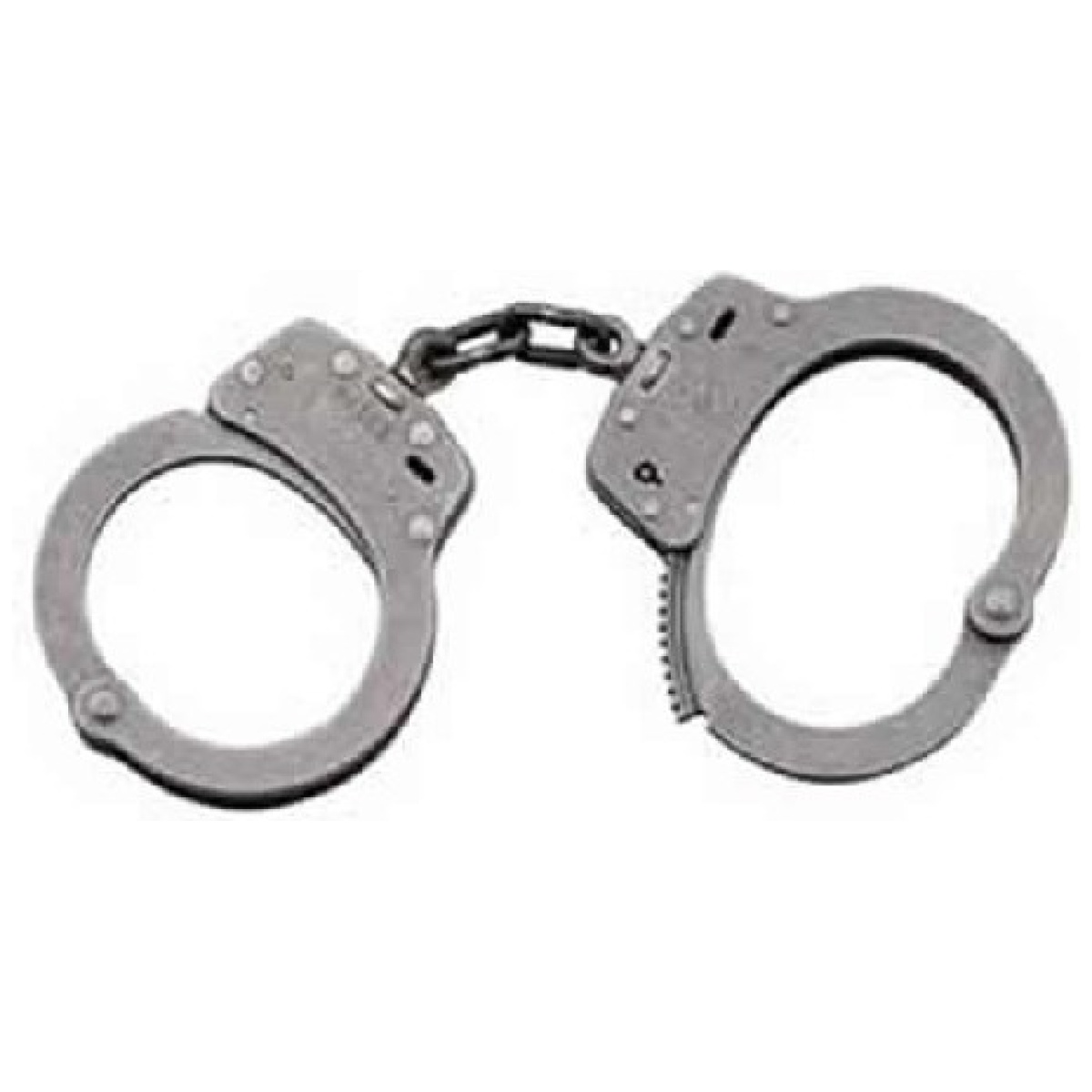 350105. Jpg - model 103 chain-linked stainless steel handcuffs - 350105