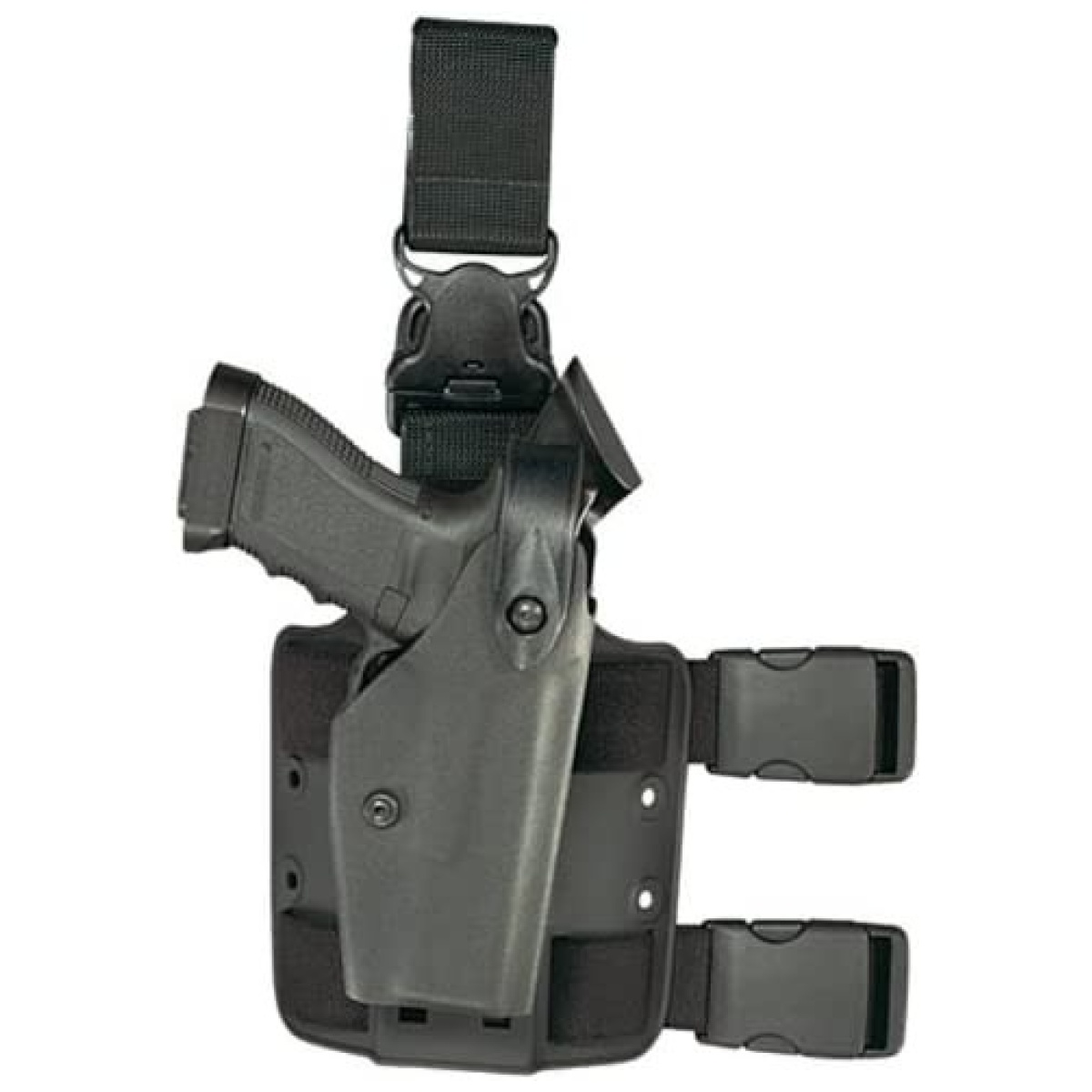 6005-2832-122. Jpg - model 6005 sls tactical holster with quick-release leg strap for glock 19 w/ iti light - 6005 2832 122