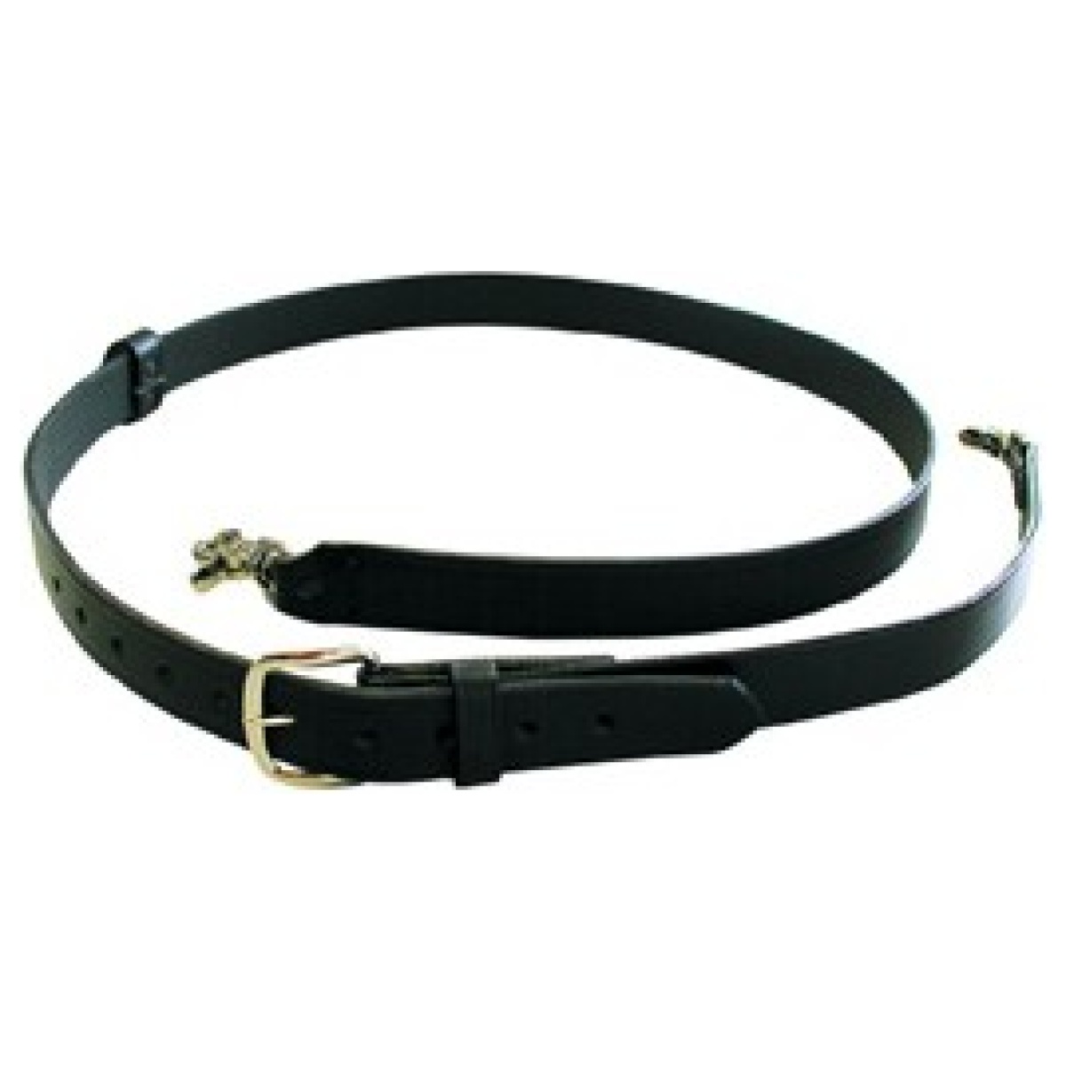 6543-brn-1-gld. Jpg - firefighter's radio strap - original 1 1/4 - 6543 brn 1 gld