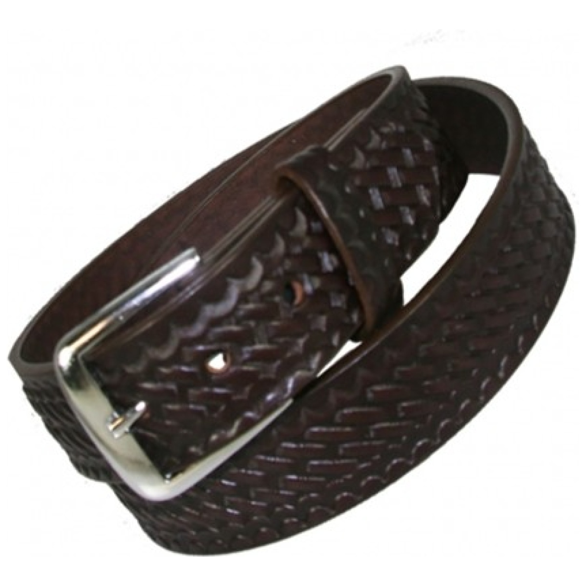 6582-brn-3-52. Jpg - traditional 1 1/2 off duty belt - 6582 brn 3 52