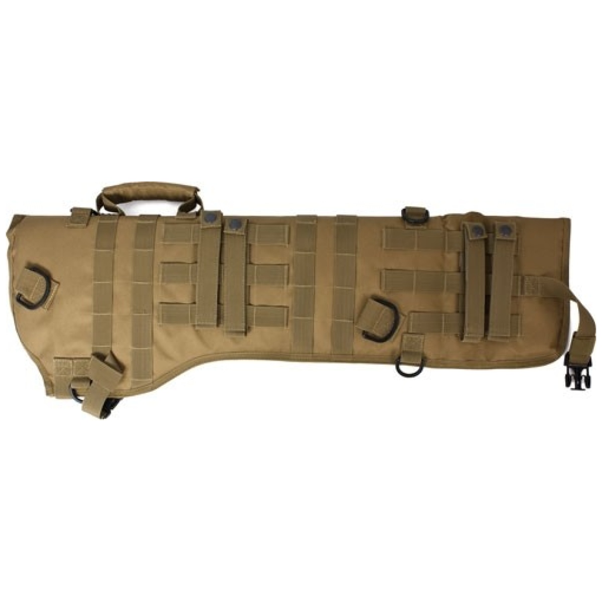 82026coy_back_2. Jpg - red rock molle rifle scabbard - coyote tan - 82026coy back 2