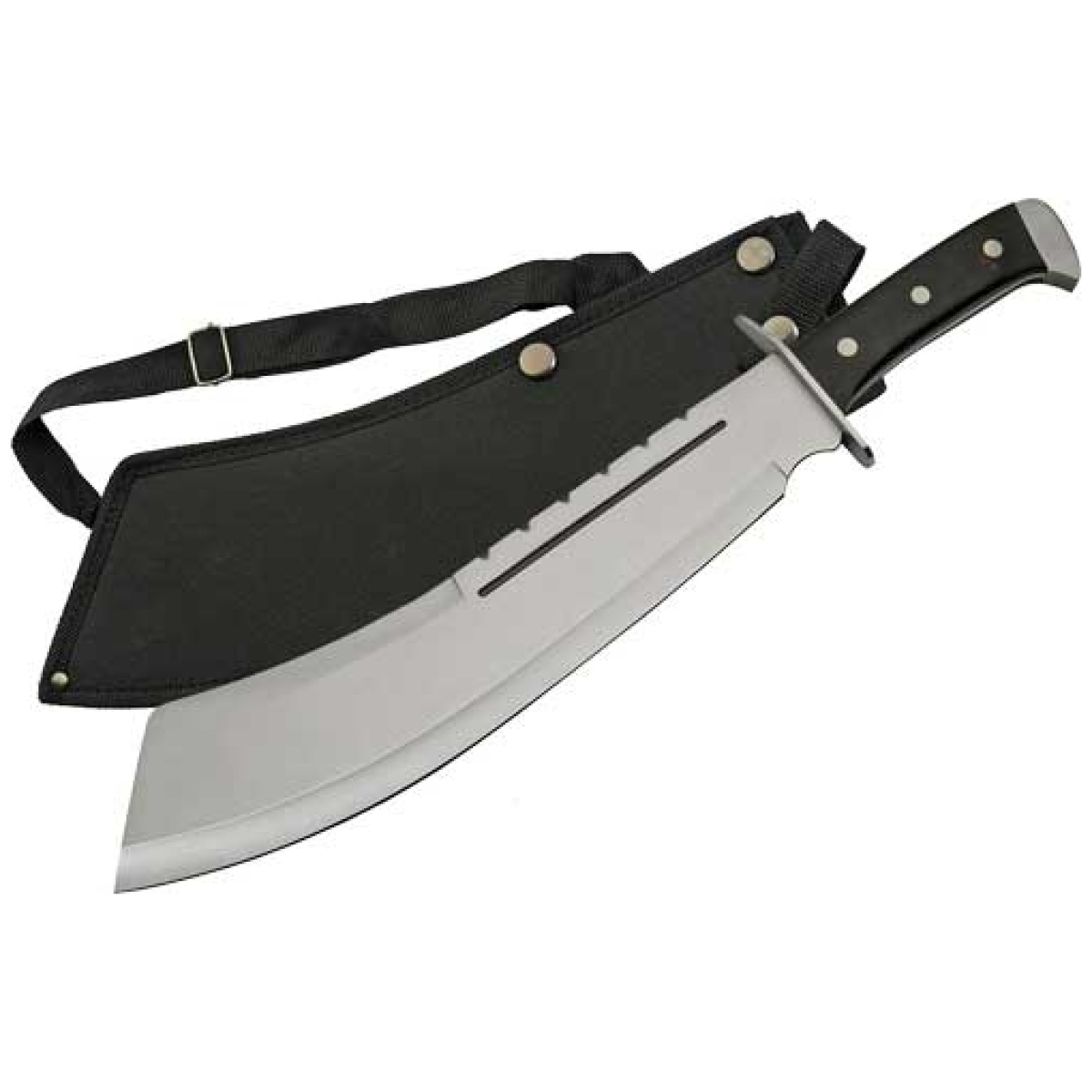 926948bk. Jpg - szco rite edge 13. 5" black - bully machete ss blade w/shth - 926948bk