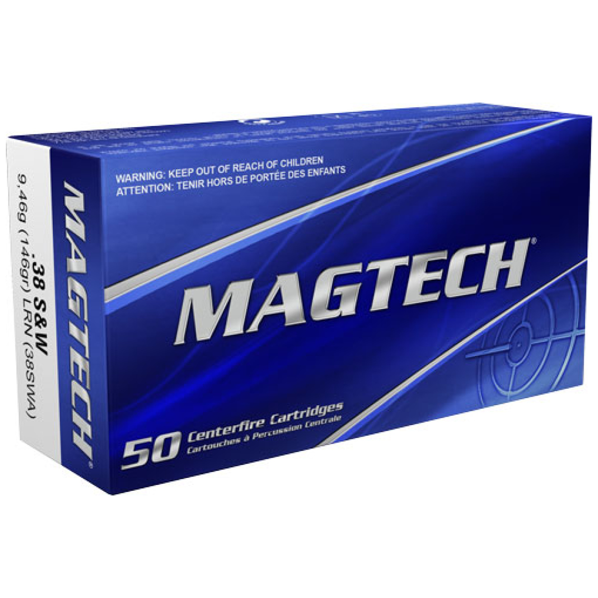 A38swa_2. Jpg - magtech 38 s&w short 146gr - lead-rn 50rd 20bx/cs - a38swa 2