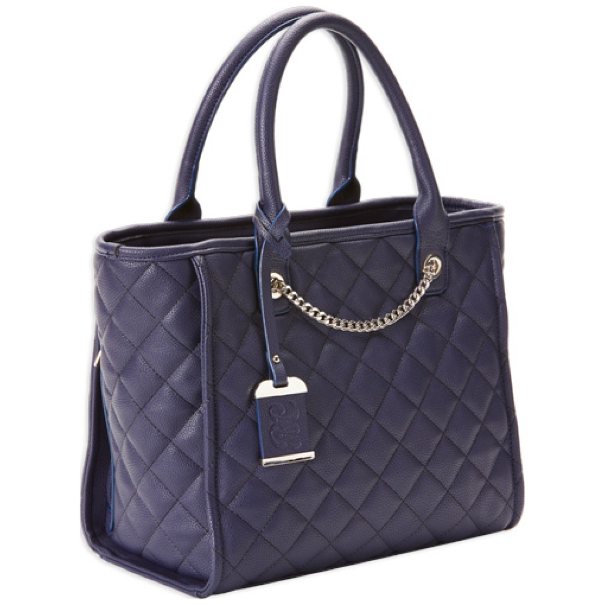 Bdp059. Jpg - bulldog concealed carry purse - quilted tote style navy - bdp059