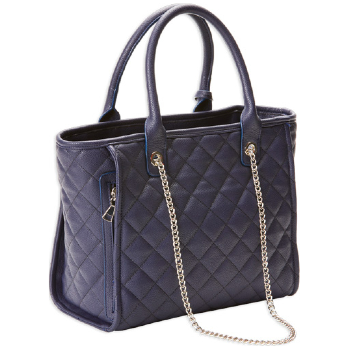 Bdp059_back. Jpg - bulldog concealed carry purse - quilted tote style navy - bdp059 back