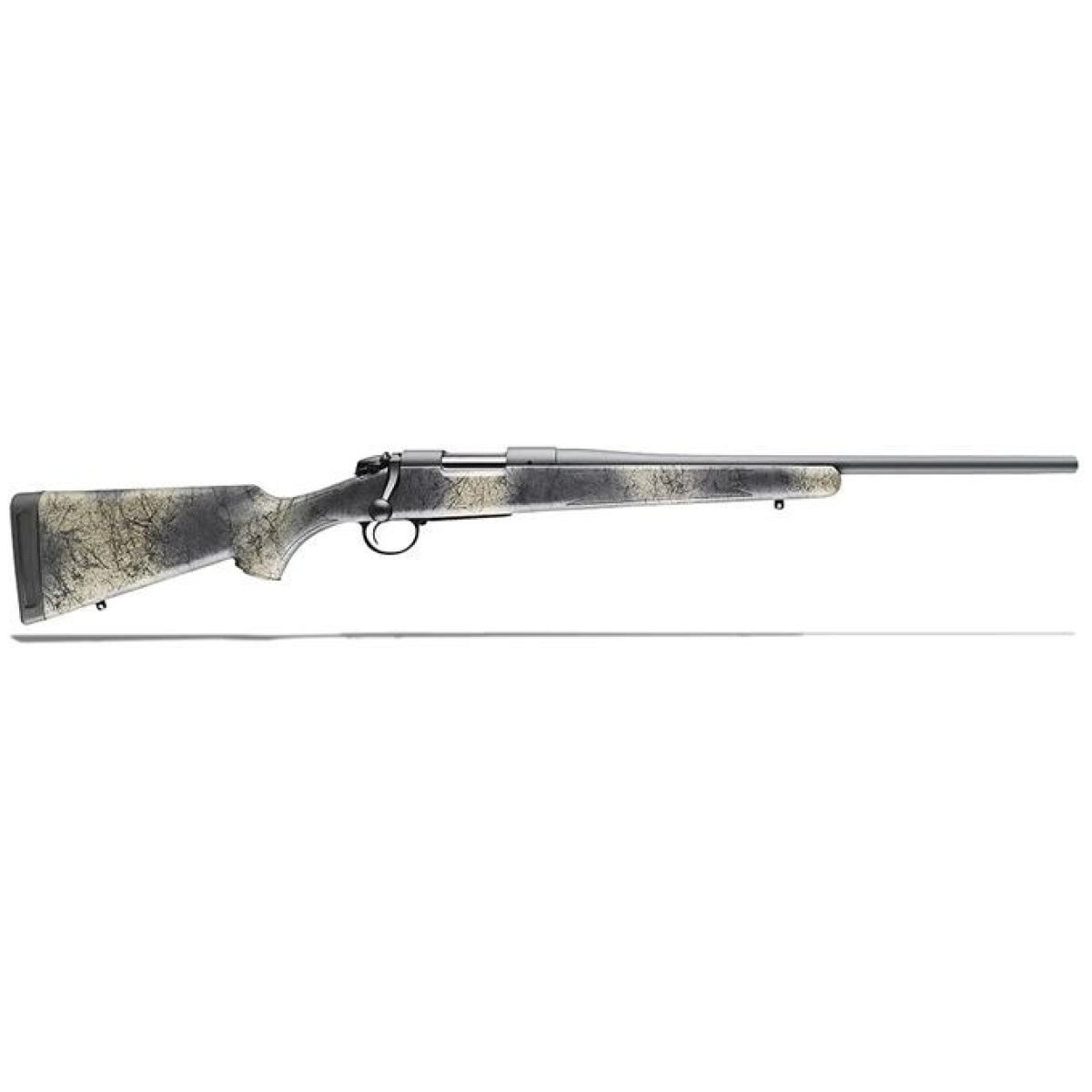 Bgb14lm518. Jpg - bergara b-14 wilderness rifle. 300 prc 2rd capacity 24" threaded barrel woodland camouflage stock - bgb14lm518