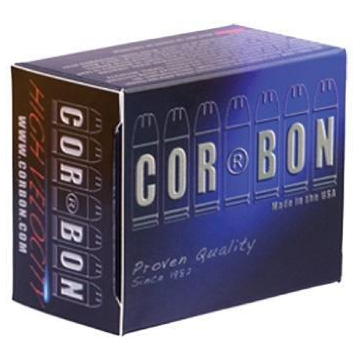 Cb099020. Jpg - corbon self-defense jhp handgun ammunition 9mm luger +p 90 gr jhp 1500 fps 20/box - cb099020