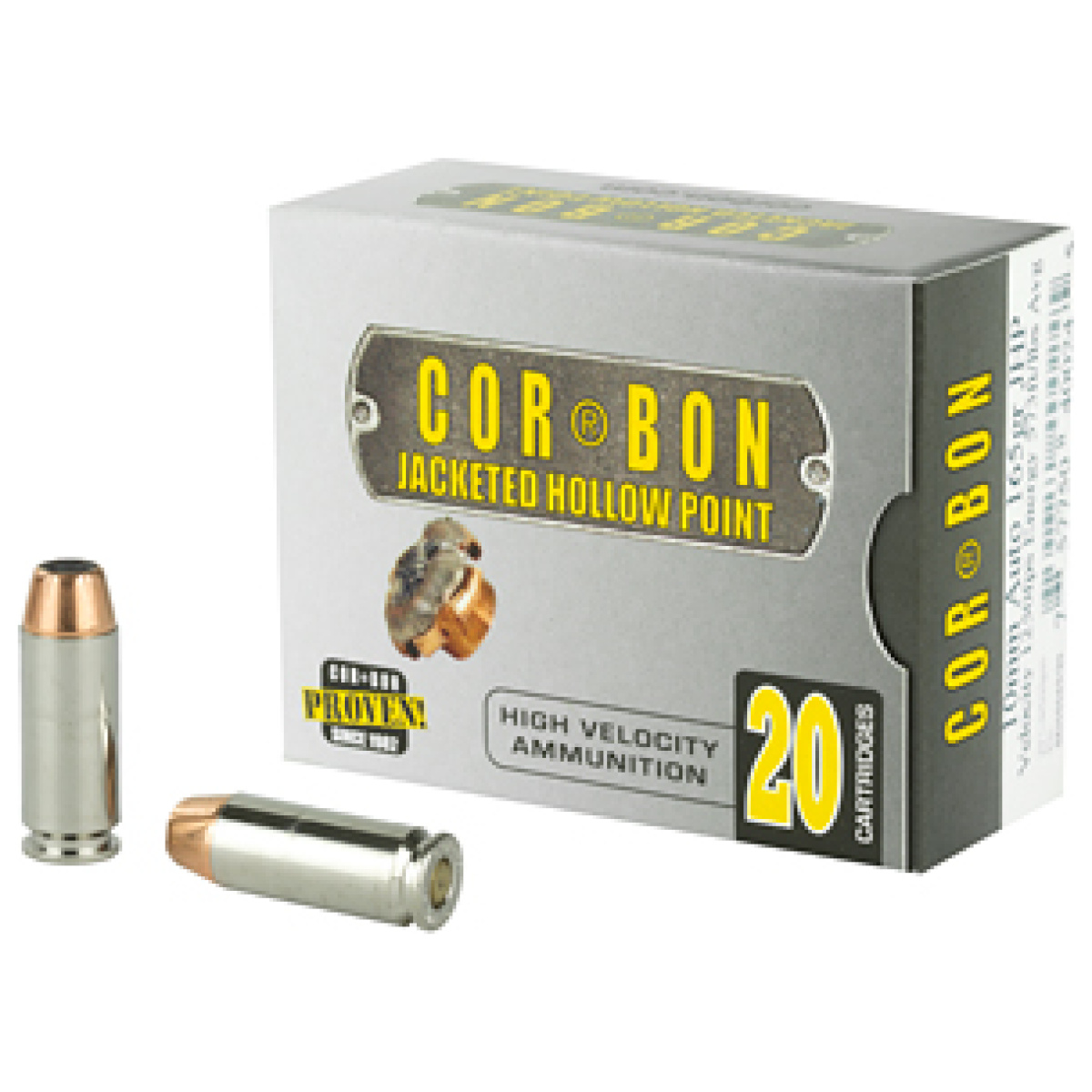 Cor10165_1. Jpg - corbon 10mm 165gr jhp 20/500 - cor10165 1