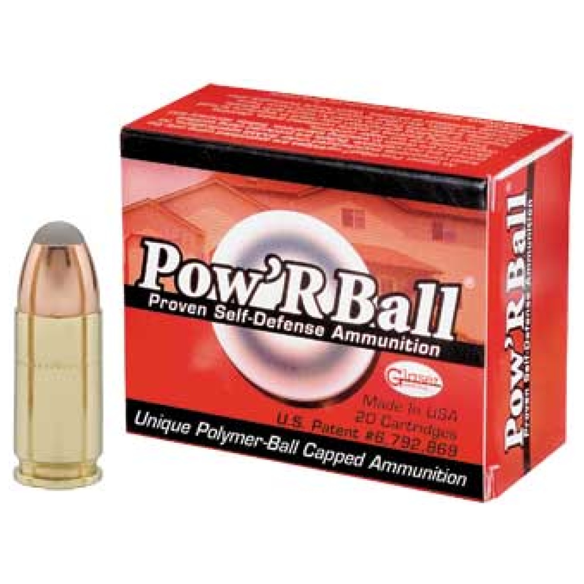 Corpb9100_1. Jpg - corbon pow'rball 9mm+p 100gr 20/500 - corpb9100 1