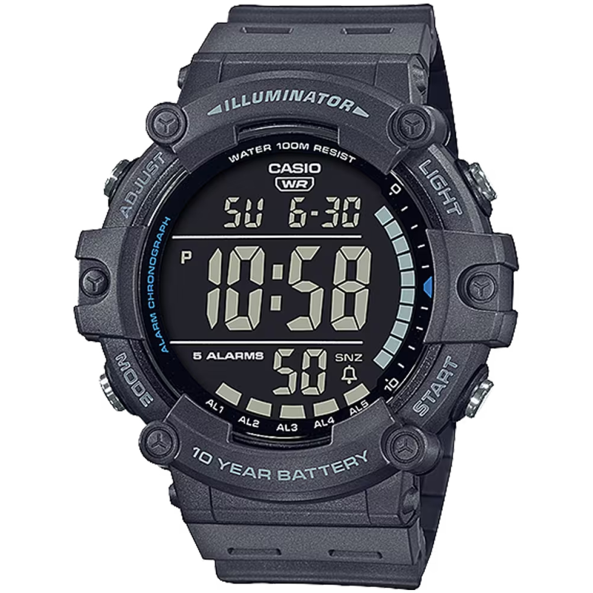 Cso-ae1500wh-8bv. Png - classic digital watch w/ 10-year battery - cso ae1500wh 8bv