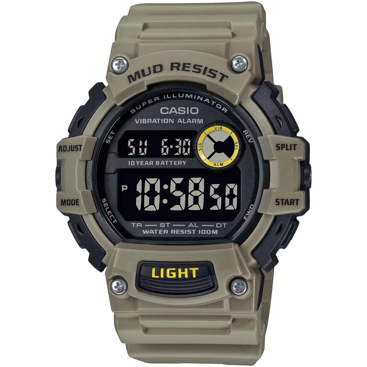 Cso-trt110h-5bv. Png - mud-resistant digital watch w/ vibration alarm - cso trt110h 5bv