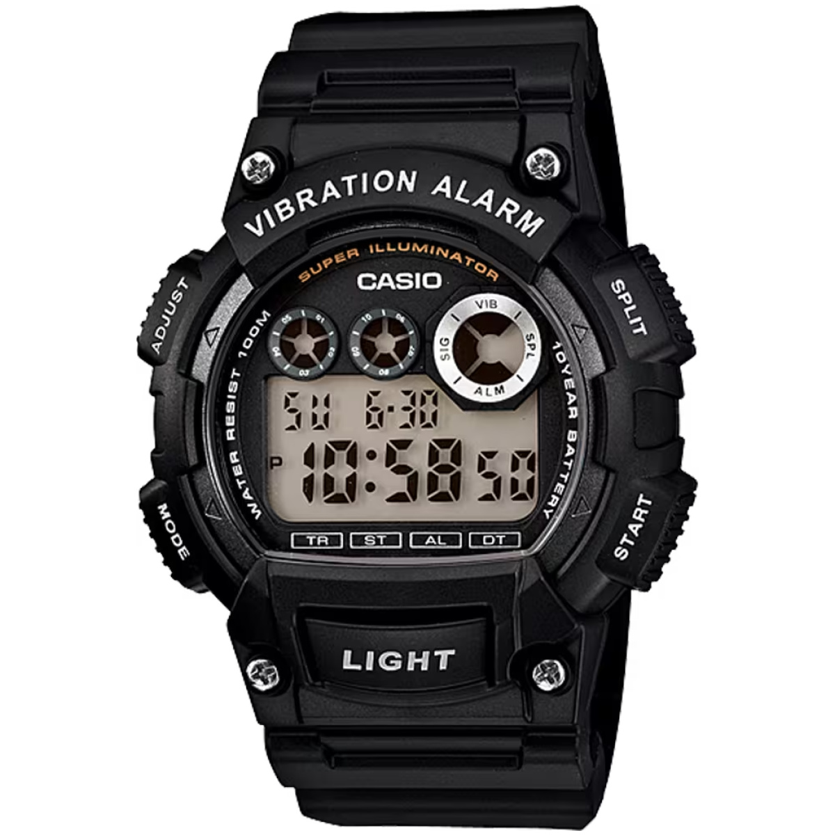 Cso-w735h-1avcf. Png - classic digital watch w/ vibration alarm & super bright backlight - cso w735h 1avcf