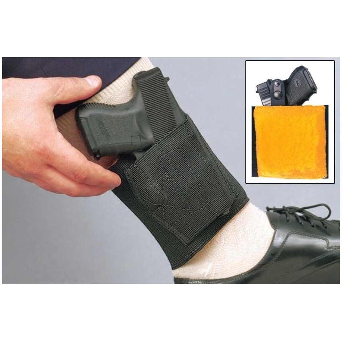 Di062bae1z0_2. Jpg - desantis apache ankle rig holster for most medium autos black rh - di062bae1z0 2